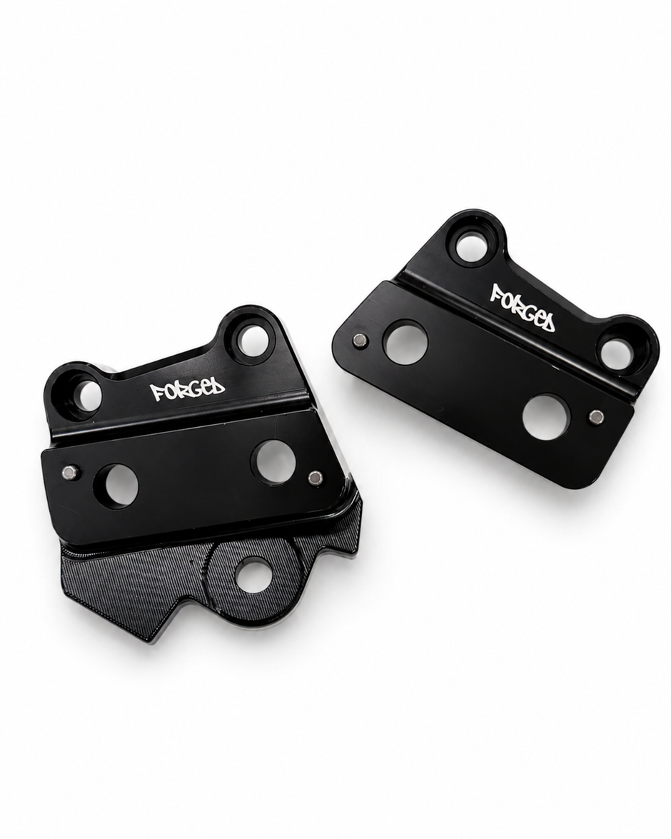 Talaria XXX Metal Foot Peg Brackets | CNC Upgrade Mounts (Black & Chrome)
