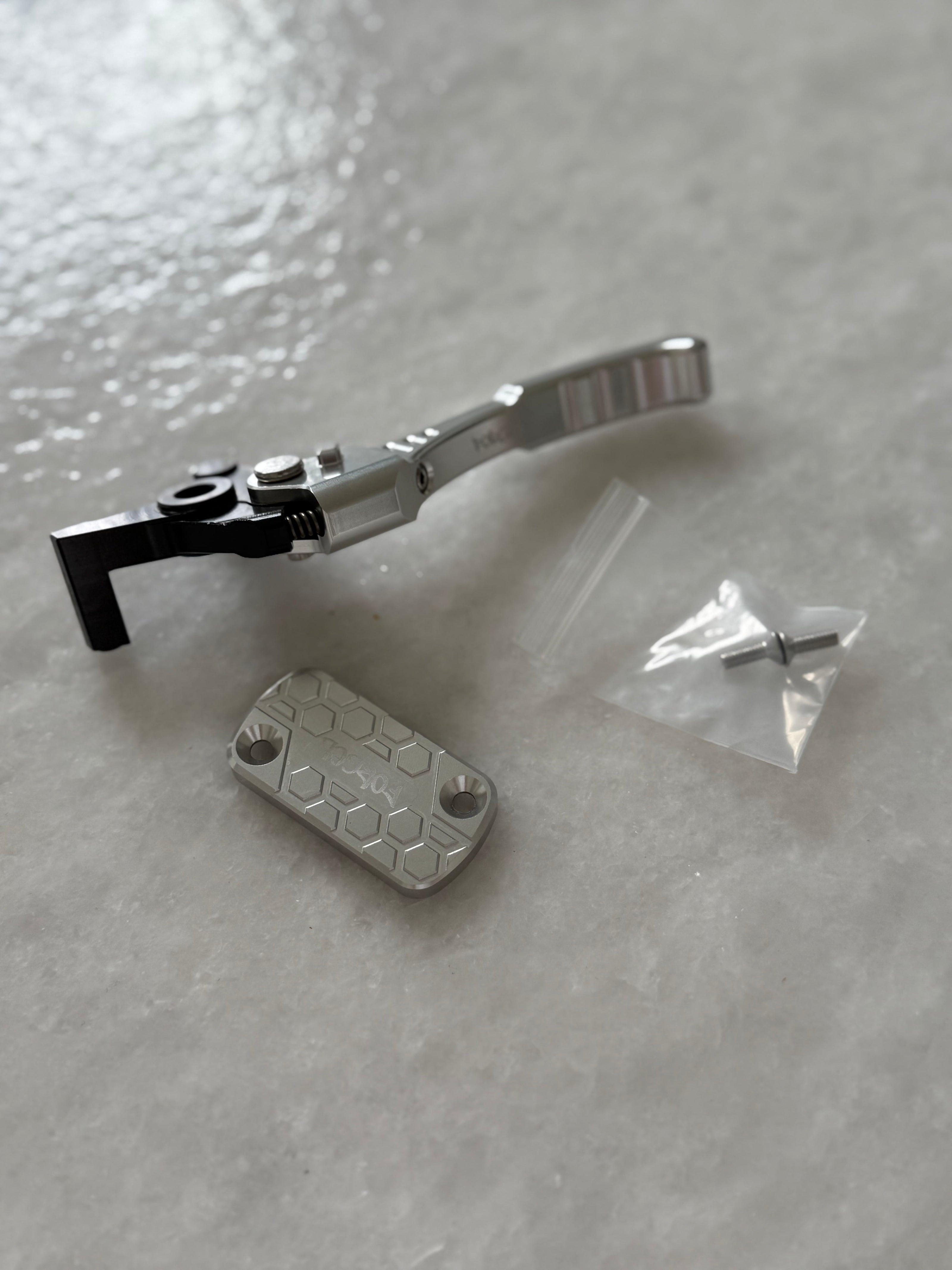 Sur-Ron Ultra Bee Brake Upgrade Kit | CNC Lever, Reservoir Cap & Hardware | Forged Racing