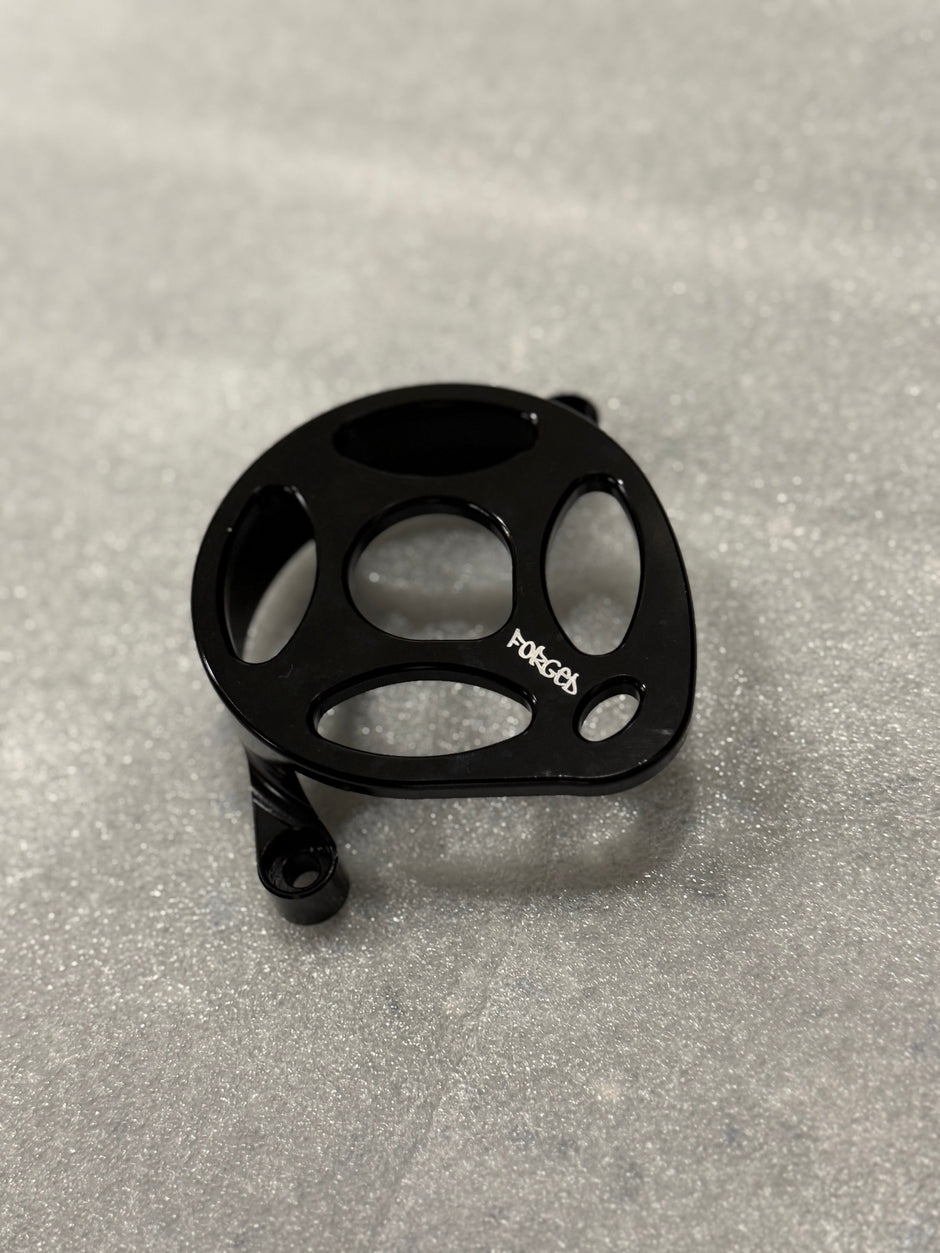 Surron Ultra Bee Metal Motor Cover | CNC Upgrade Replacement (Black & Chrome)