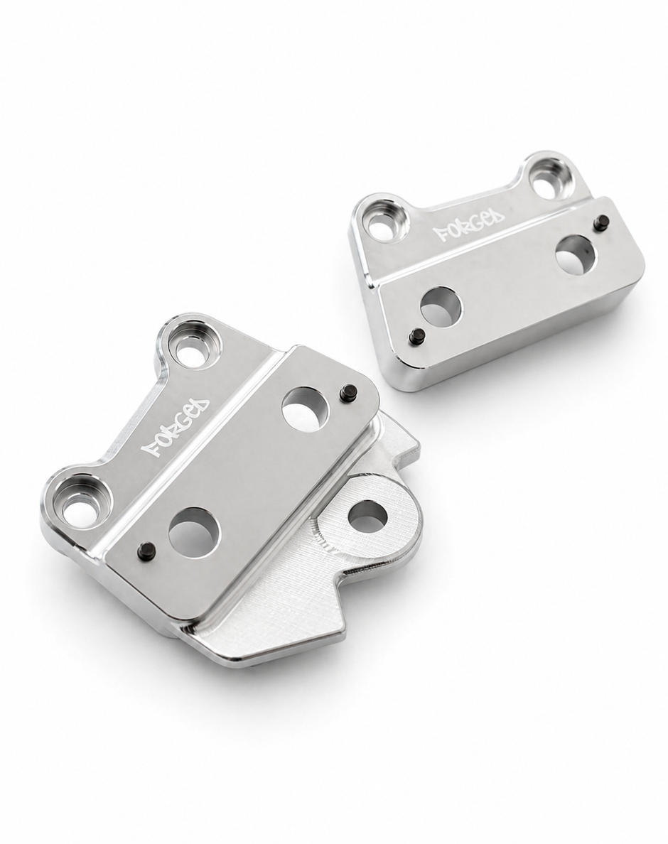 Talaria XXX Metal Foot Peg Brackets | CNC Upgrade Mounts (Black & Chrome)