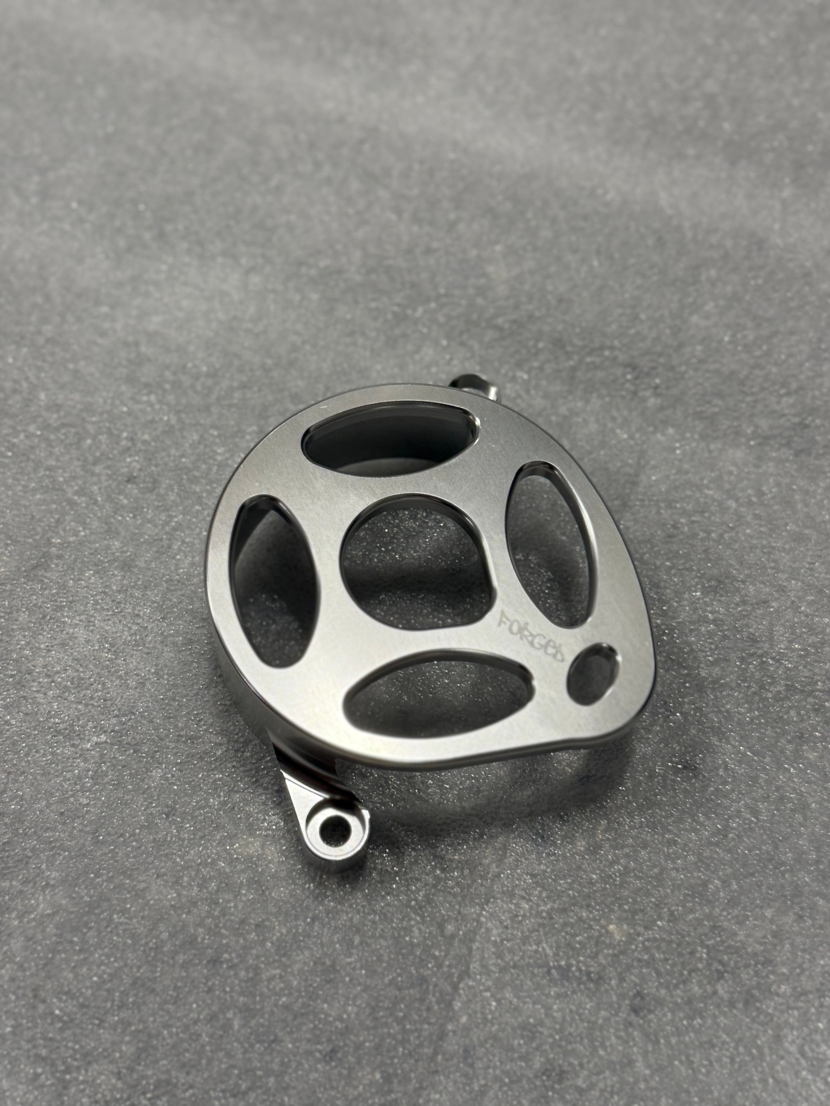 Surron Ultra Bee Metal Motor Cover | CNC Upgrade Replacement (Black & Chrome)
