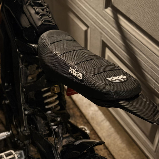 Forged Racing E-Moto Ribbed Seat Cover | Grip Seat Cover for Surron, Talaria & E-Ride