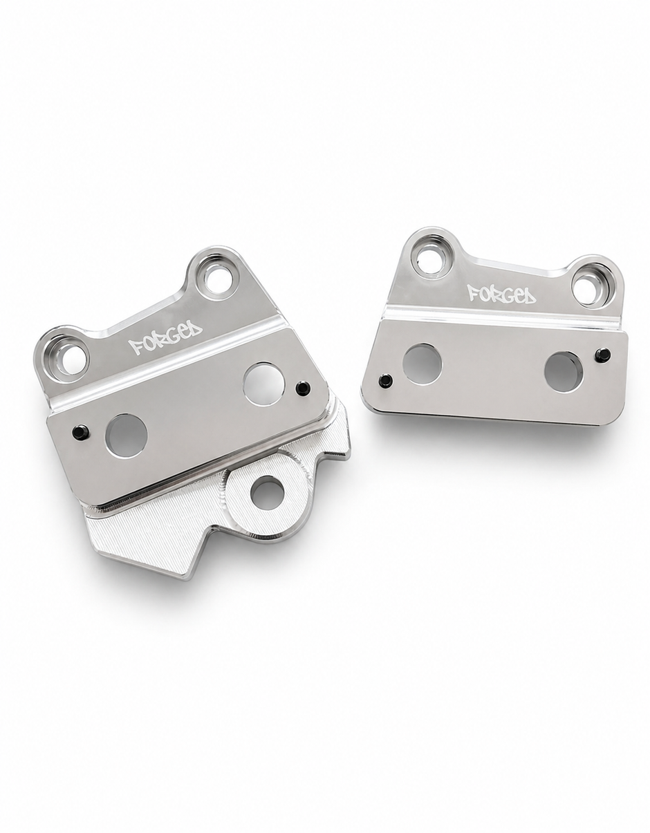 Talaria XXX Metal Foot Peg Brackets | CNC Upgrade Mounts (Black & Chrome)