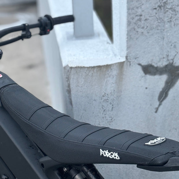 Forged Racing E-Moto Ribbed Seat Cover | Grip Seat Cover for Surron, Talaria & E-Ride