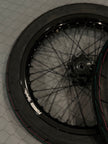 Surron Light Bee X / E-Ride Pro Supermoto Wheelset (Thick/Wide) - Chrome Silver / Gloss Black
