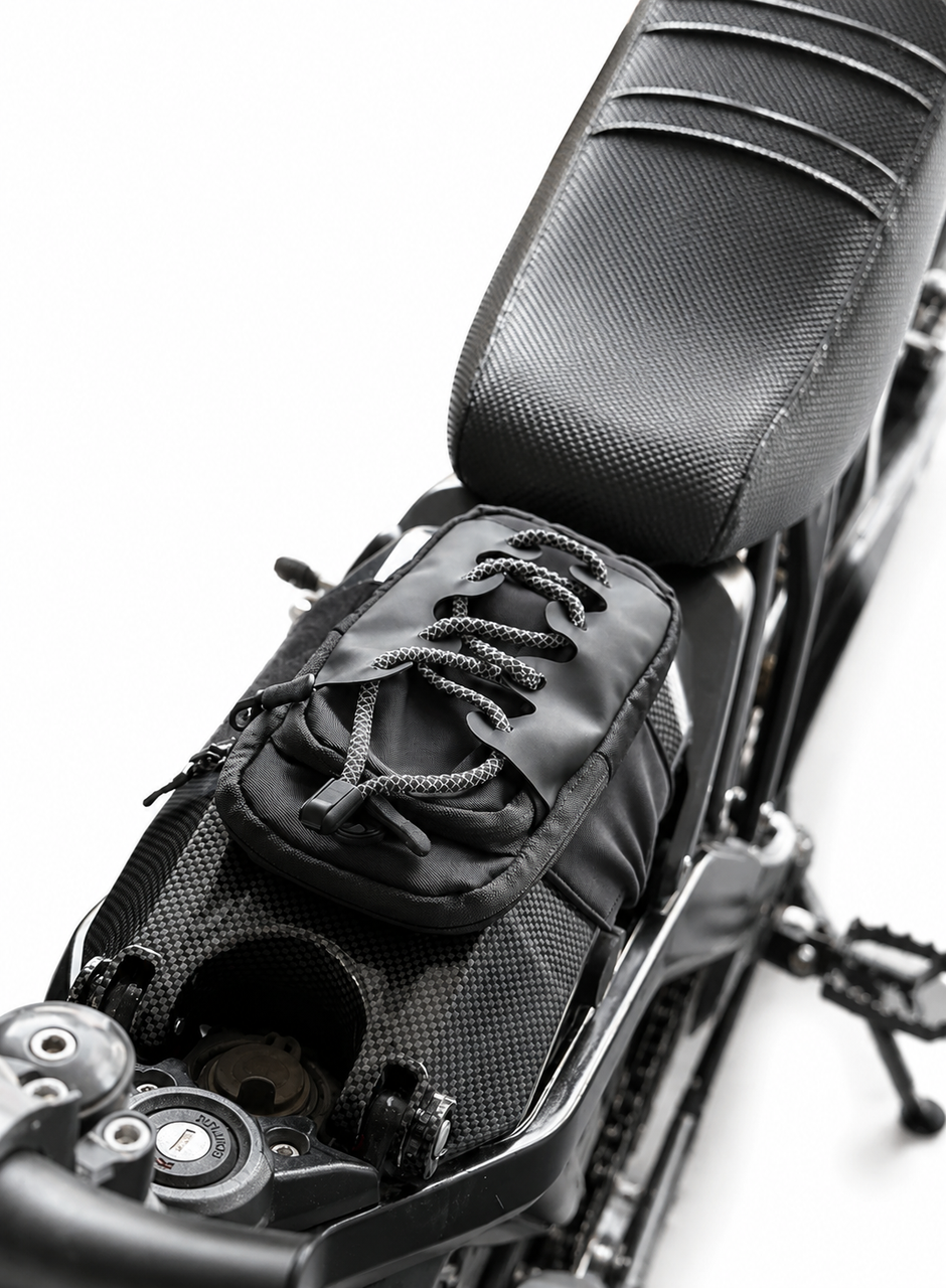 E-Bike Battery Storage Bag / Seat Pouch | Universal E-Moto Storage for Surron, Talaria, Tuttio & More