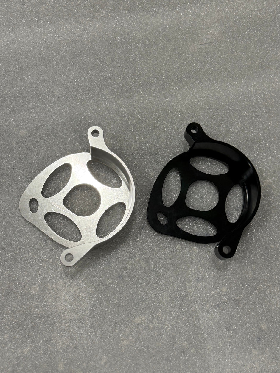 Surron Ultra Bee Metal Motor Cover | CNC Upgrade Replacement (Black & Chrome)
