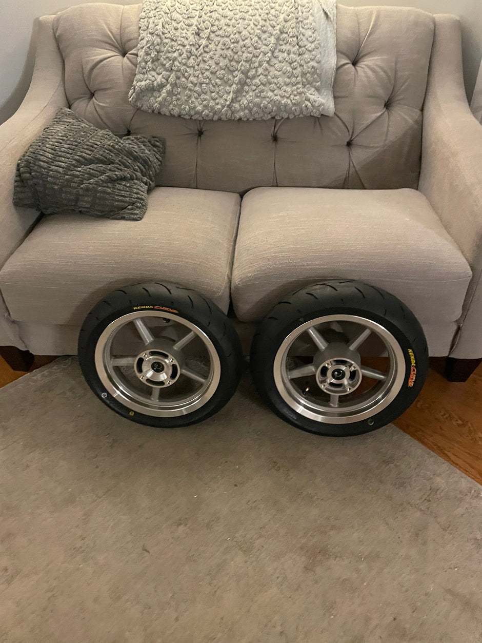 12in kenda curve supermoto wheelset