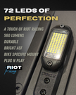 Riot BEAM Rock Light — 72 LED / 560 Lumens (Surron, Talaria, E-Ride)
