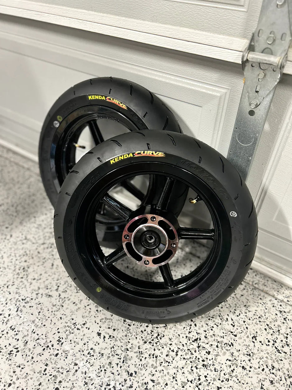 12in kenda curve supermoto wheelset
