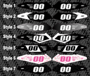 Side Fender E-Bike Decals LBX/Eride Pro