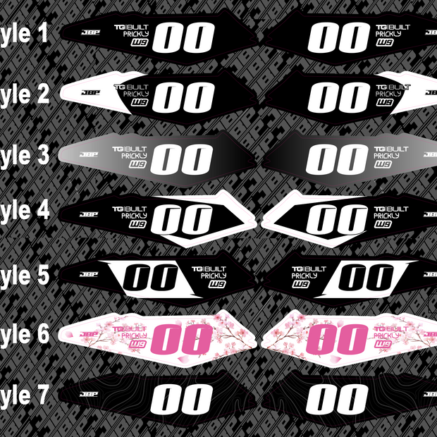 Side Fender E-Bike Decals LBX/Eride Pro