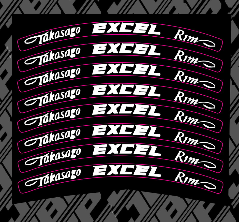 Excel Wheel Decals