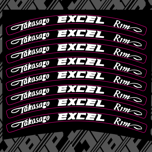 Excel Wheel Decals