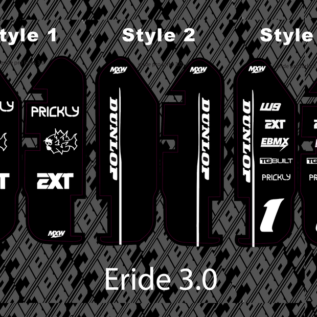 Eride 3.0 Fork Guard Decals