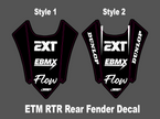 Etm RTR Rear Fender Decal