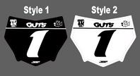 Motocuts Race Front Plate Decal