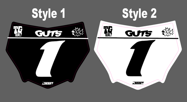 Motocuts Race Front Plate Decal