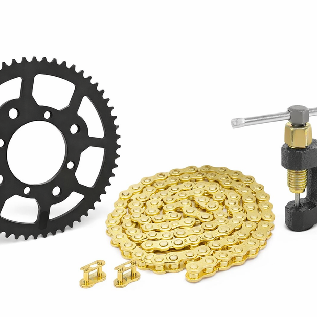 Tuttio Soleil 01 & Yozma Gold Chain Upgrade – Heavy Duty 420 E-Bike Chain (116 Links)