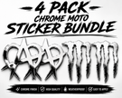 Moto-Sticker Bundle (CHROME)