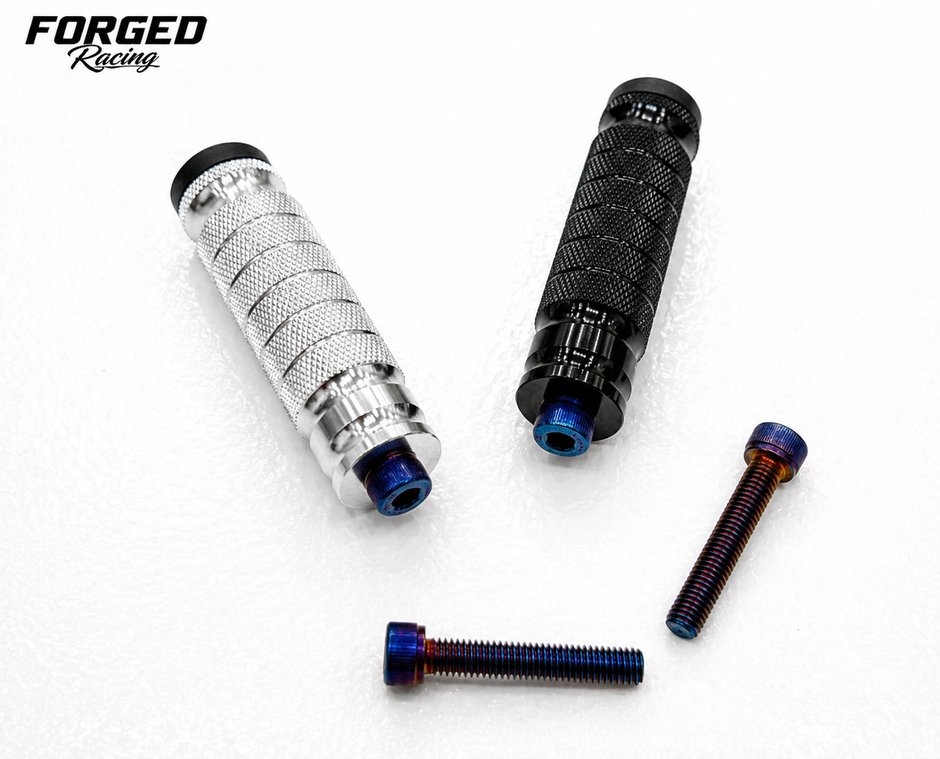 Titanium Style Foot Lock Bolts – Blue Anodized Lightweight Motorcycle / E-Moto Hardware