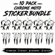 Moto-Sticker Bundle (CHROME)